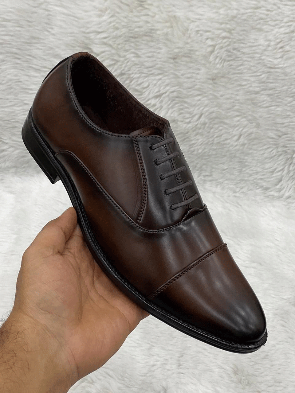 Shiny Mens Wear Pattern Premium Design Quality Oxford Formal Shoes-Unique and Classy