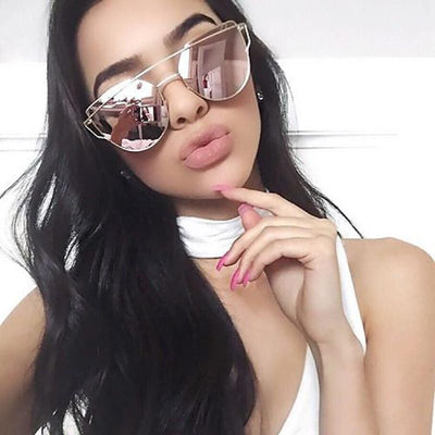 New Cat Eye Mirror Sunglasses For Women-Unique and Classy