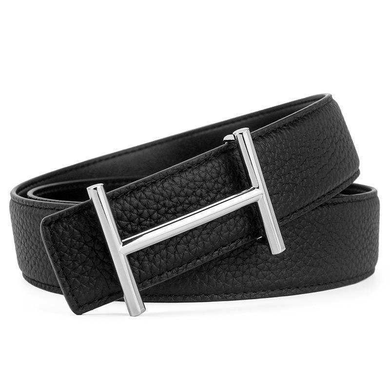 Stylish H-Pattern Leather Strap Belt For Men-Unique and Classy