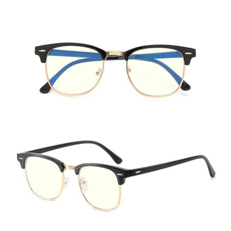 Buy F&B UNIQUE COLLECTION Oval Unisex Glasses Spectacle Mc Stan Frames for  Men Women Boys Girls (Clear/Transparent Lens) - Blue/cream at