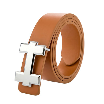 Trendy Square H Pattern Belt For Men-Unique and Classy