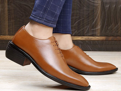 New Arrival Tan Height Increasing Casual, Formal And Party Wear Shoes-Unique and Classy