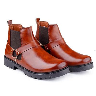 New Arrival Casual Ring Chelsea Slip-On Ankle Boot For Men's-UniqueandClassy