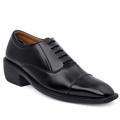 Fashionable Black Casual And Formal Office Wear Lace-Up Shoes-Unique and Classy