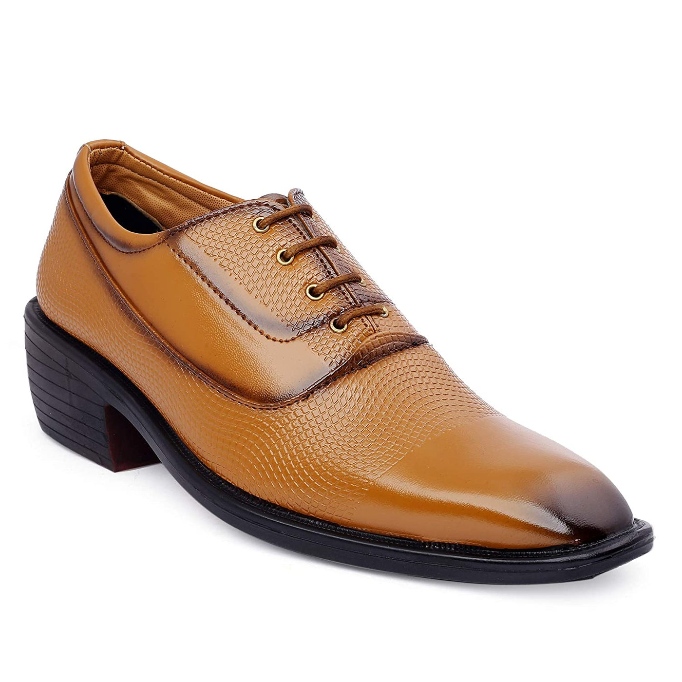 Classy Casual And Formal Business Wear Tan Lace-Up Shoes-Unique and Classy