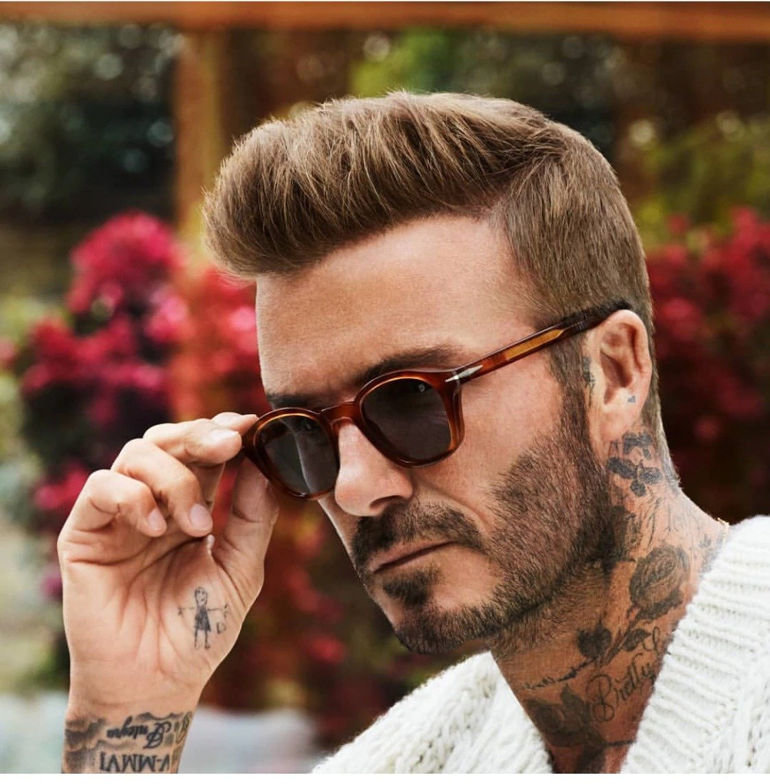2021 Top Fashion Beckham Style Round Frame Pilot Sunglasses For