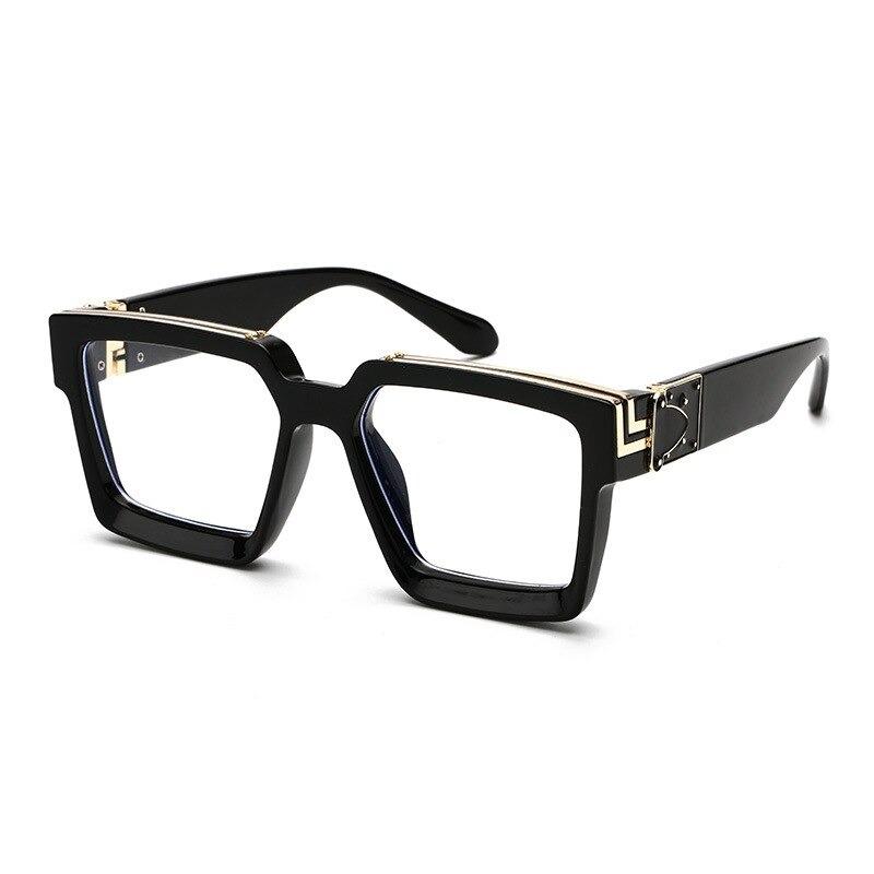 2020 Luxury Brand Retro Fashion Square Big Frame Anti Blue Light