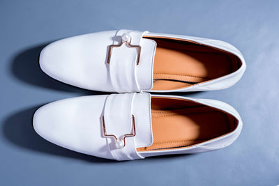 Luxury Design White Party Wear Premium Quality Loafer For Men-Unique and Classy