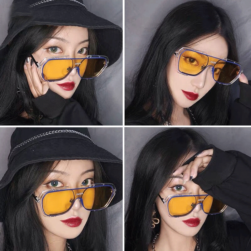 Glasses with one lens sales