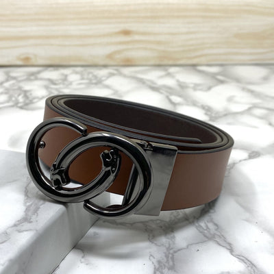 Classic Jaguar Design Leather Strap Belt-UniqueandClassy