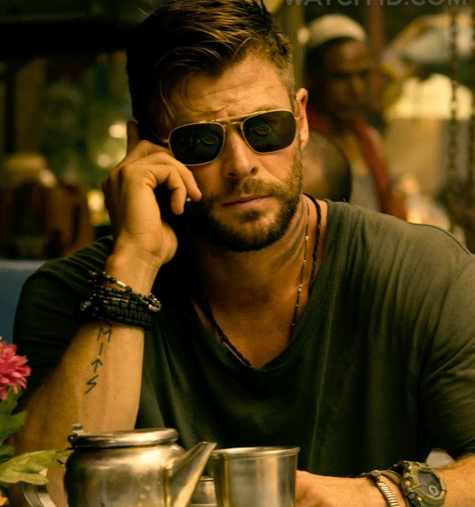 Chris Hemsworth Extraction Movie Square Sunglasses For Men Unique