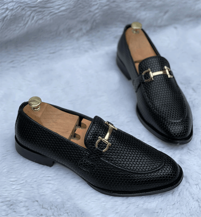 Stylish Buckle Woven Moccasins Loafer Shoes For Men's-Unique And Classy