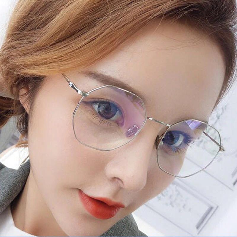 Metal Frame Hexagonal Glasses Face Shape Pro Acme Hexagonal Non