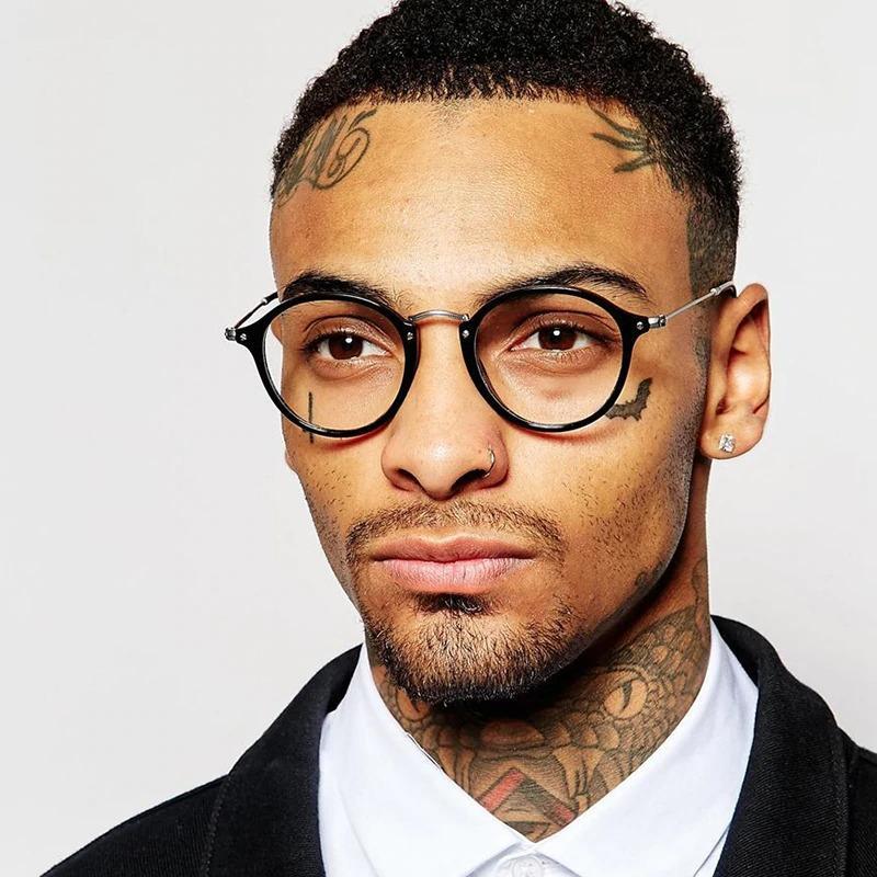 Circle Stylish Glasses Frames Mens Round Glasses Men Retro