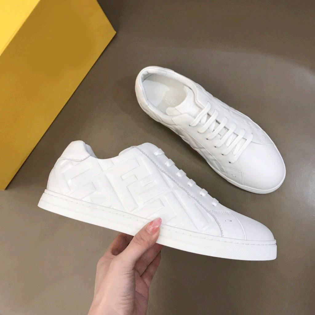 Casual White Sneaker With In Lace-up Pattern For Men's-Unique and Classy