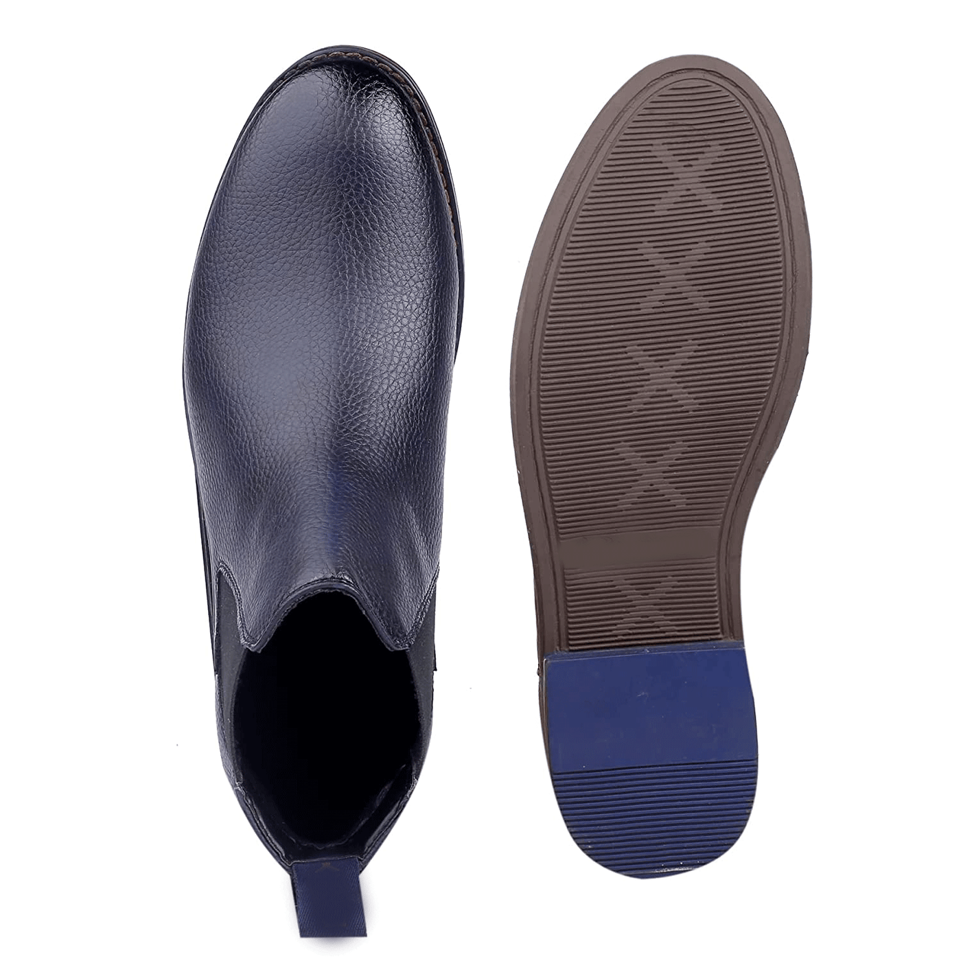 Classy Ankle British Design Blue Chelsea Boots For Men-Unique and Classy