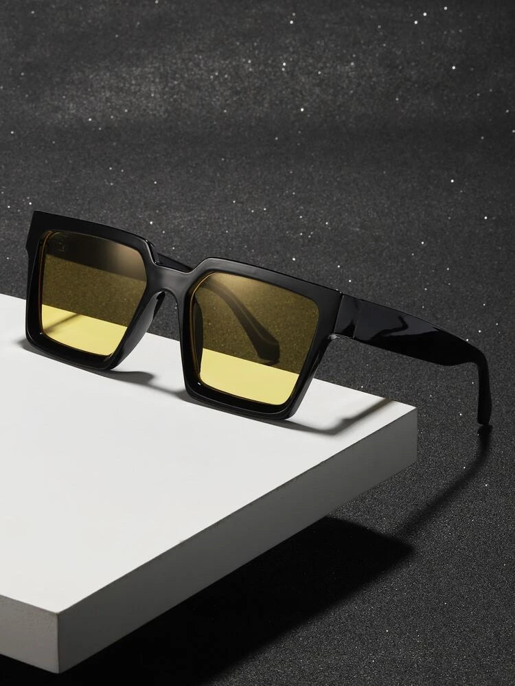 New Fashion Punk Square Sunglasses For Unisex-Unique and Classy