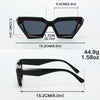 Modern Street Style Bold Geometric Angular Sunglasses for Men and Women