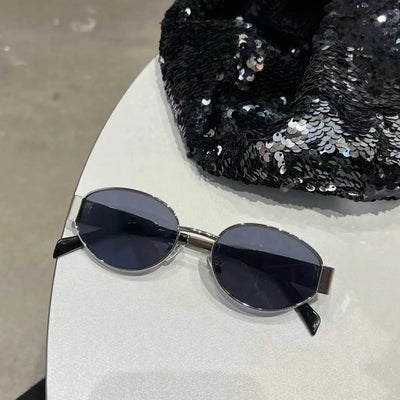 Unique and Classy Retro Oval Sunglasses – Perfect Blend of Style & UV Protection