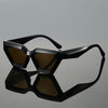 Modern Street Style Bold Geometric Angular Sunglasses for Men and Women