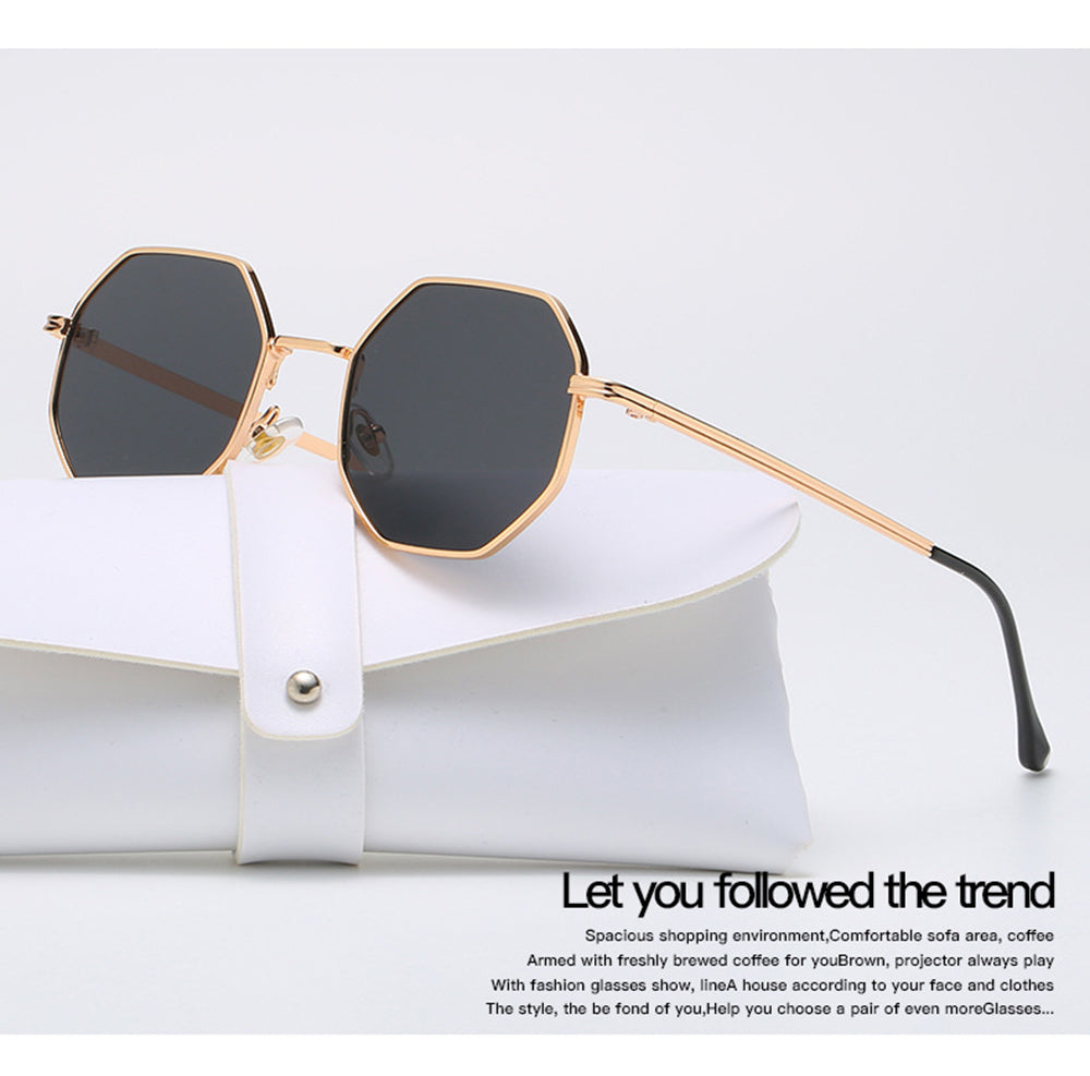 New Vintage Polygonal Shape Sun Glasses for Men And Women-SunglassesCraft