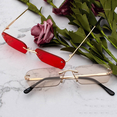 Luxury And  Trending Rimless Sunglasses For Men And Women-SunglassesCraft