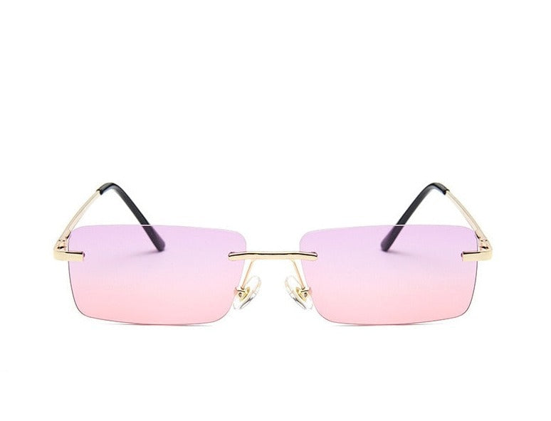 New Luxury Design  Rimless Sunglasses For Men And Womem-SunglassesCraft