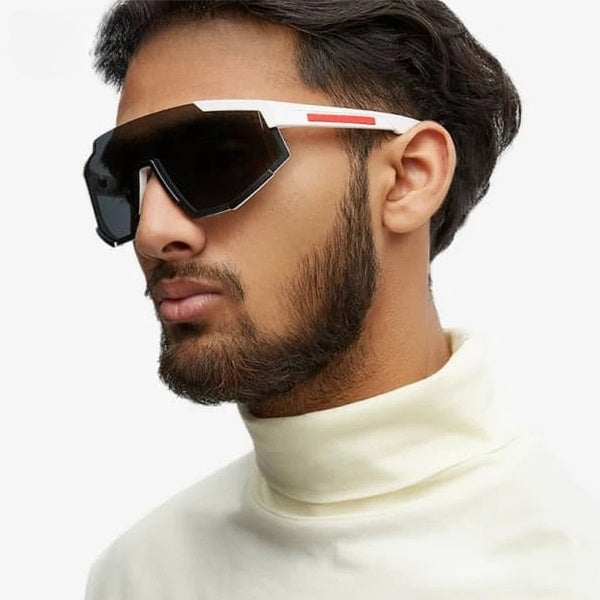 Sports Once-piece Shield Sunglasses For Unisex-Unique and Classy