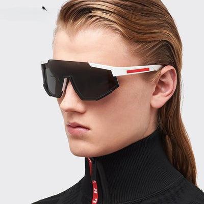 Sports Once-piece Shield Sunglasses For Unisex-Unique and Classy