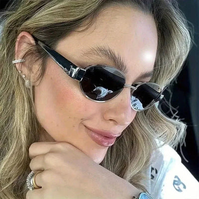 Retro Metal Frame Pilot Oval Sunglasses For Men and Women-Unique and Classy