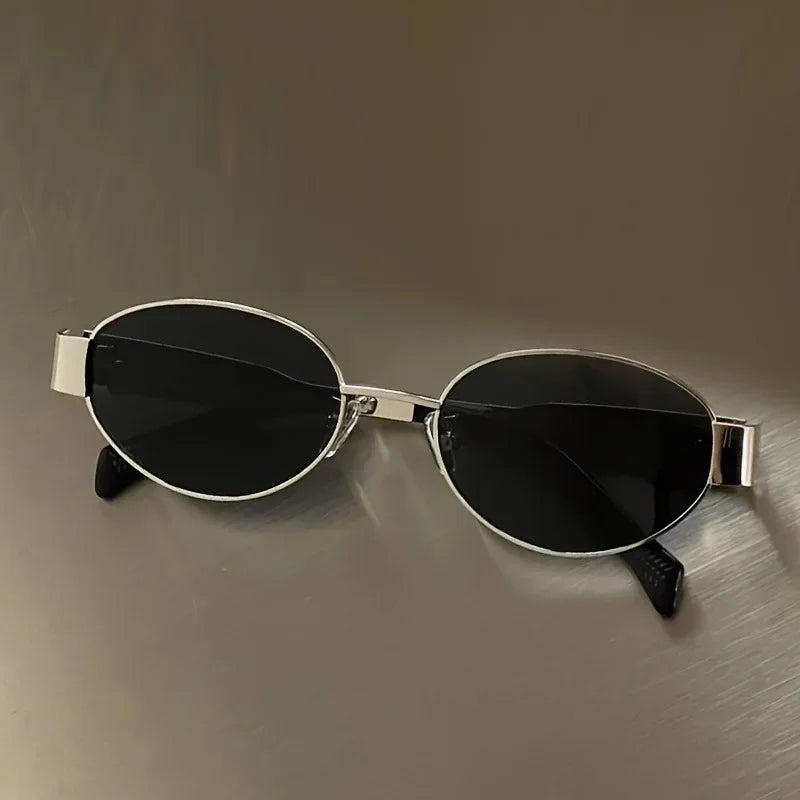 Retro Metal Frame Pilot Oval Sunglasses For Men and Women-Unique and Classy