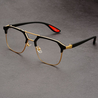 Cross-border Half Frame Polygon Sunglasses For Men and Women-Unique and Classy