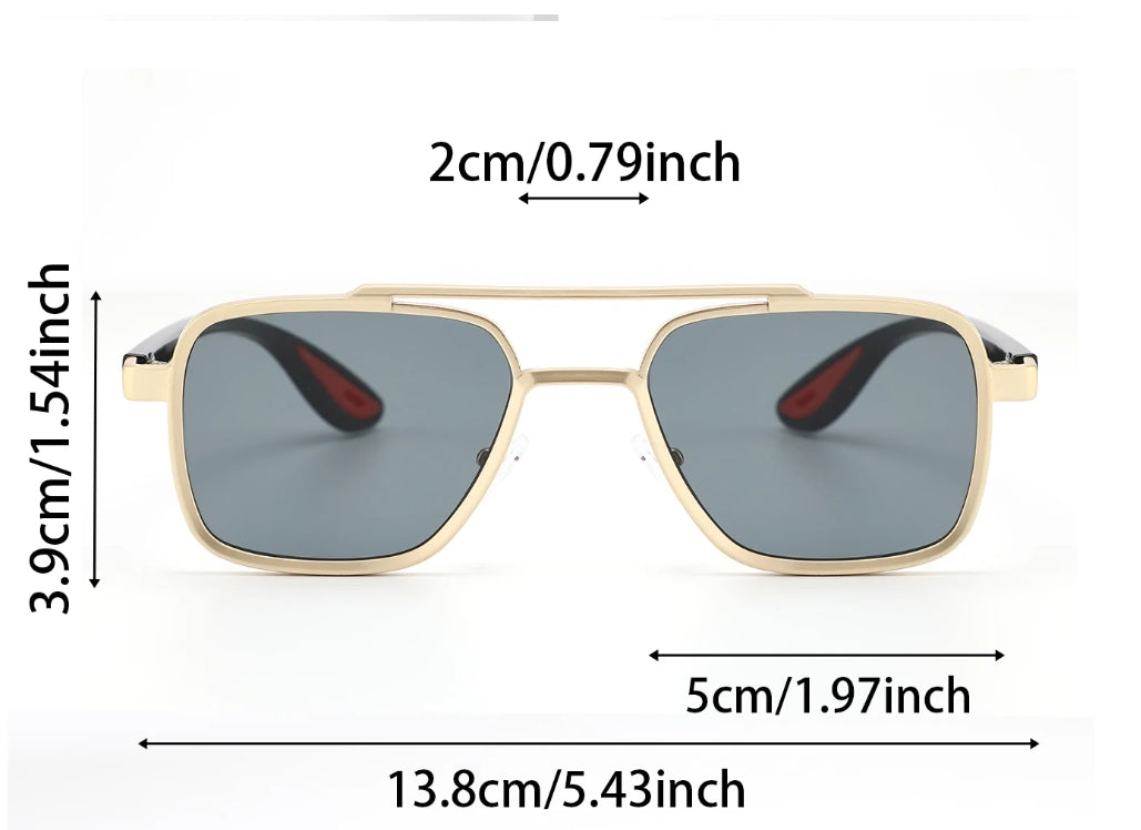 Cross-border Half Frame Polygon Sunglasses For Men and Women-Unique and Classy