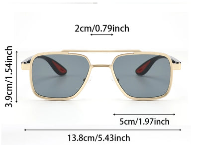 Cross-border Half Frame Polygon Sunglasses For Men and Women-Unique and Classy