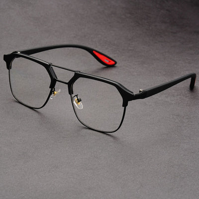 Cross-border Half Frame Polygon Sunglasses For Men and Women-Unique and Classy