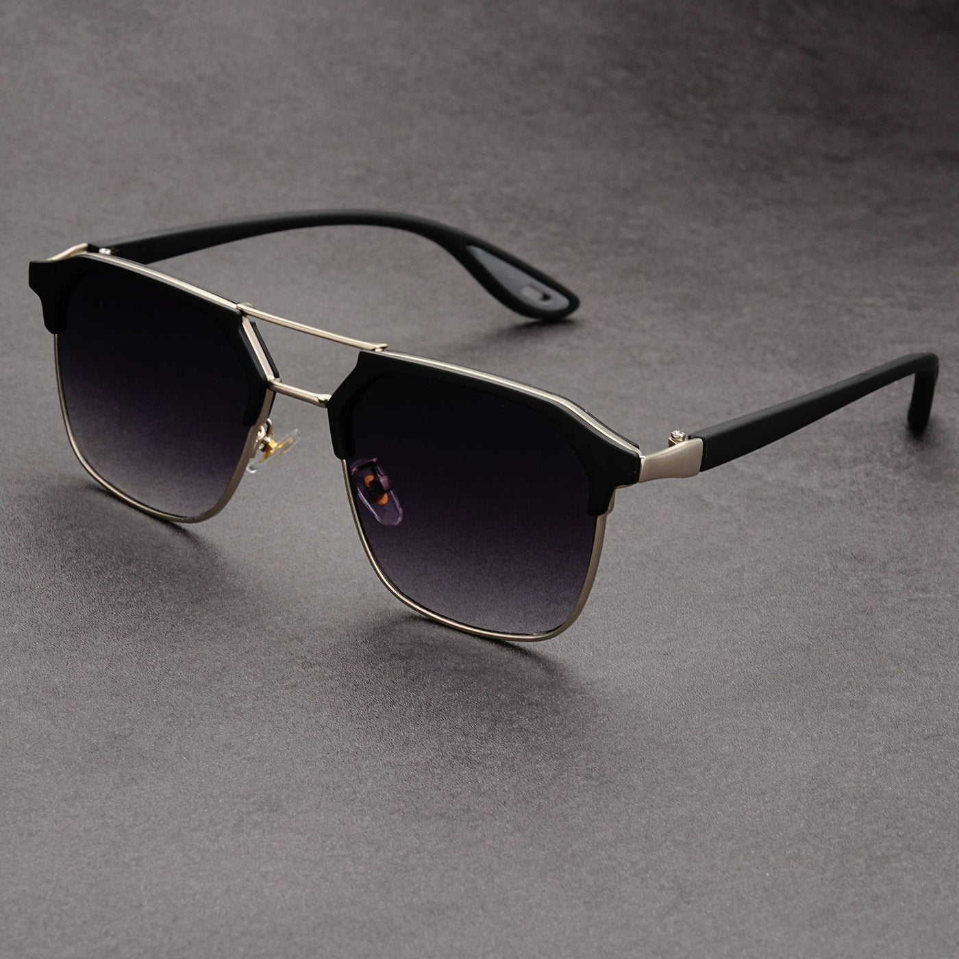 Cross-border Half Frame Polygon Sunglasses For Men and Women-Unique and Classy
