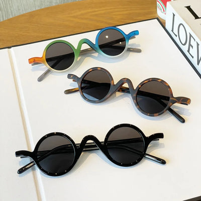Small Frame Vintage Round Sunglasses -SunglassesCraft