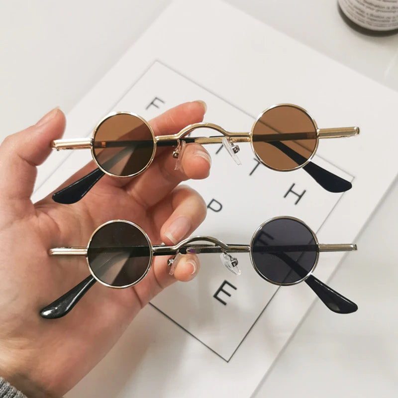 Mini Retro Round Sunglasses For Men and Women-Unique and  Classy