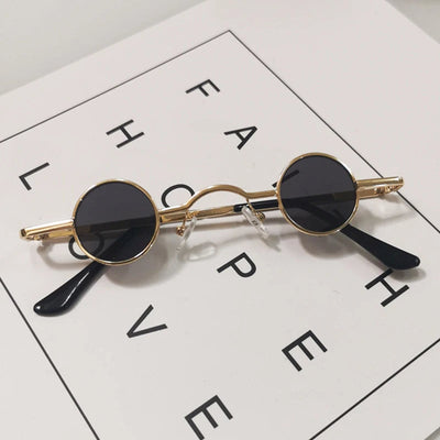 Mini Retro Round Sunglasses For Men and Women-Unique and  Classy