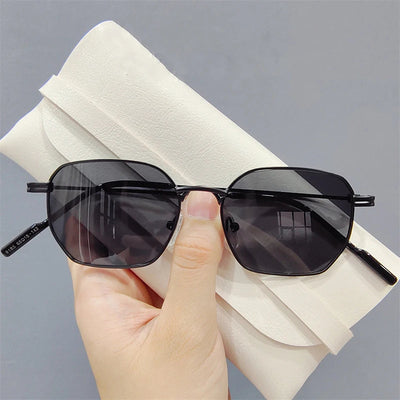 Unique & Classy 2025 Small Square Sunglasses – Retro Metal Frame for Men and Women