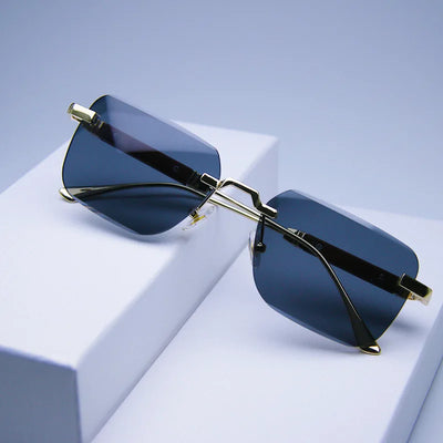 Fashionable Square Small Rectangle Sunglasses for Men and Women