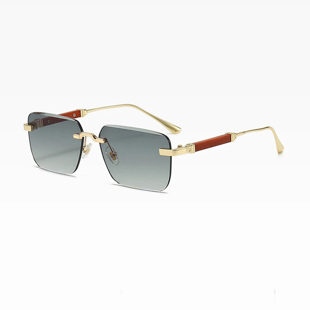 Fashionable Square Small Rectangle Sunglasses for Men and Women