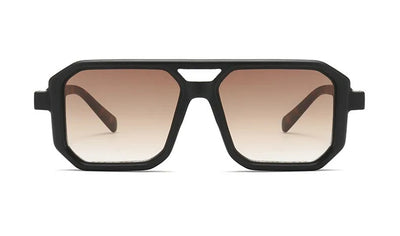 Unique & Classy Double Bridge Sunglasses for Men and Women– UV400 Gradient Lenses