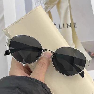 Unique and Classy Retro Oval Sunglasses – Perfect Blend of Style & UV Protection