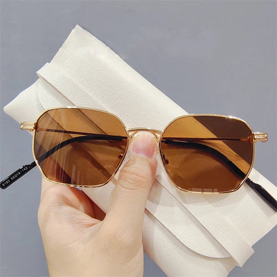 Unique & Classy 2025 Small Square Sunglasses – Retro Metal Frame for Men and Women