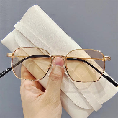 Unique & Classy 2025 Small Square Sunglasses – Retro Metal Frame for Men and Women