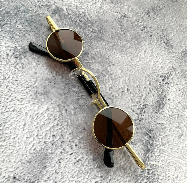 Mini Retro Round Sunglasses For Men and Women-Unique and  Classy