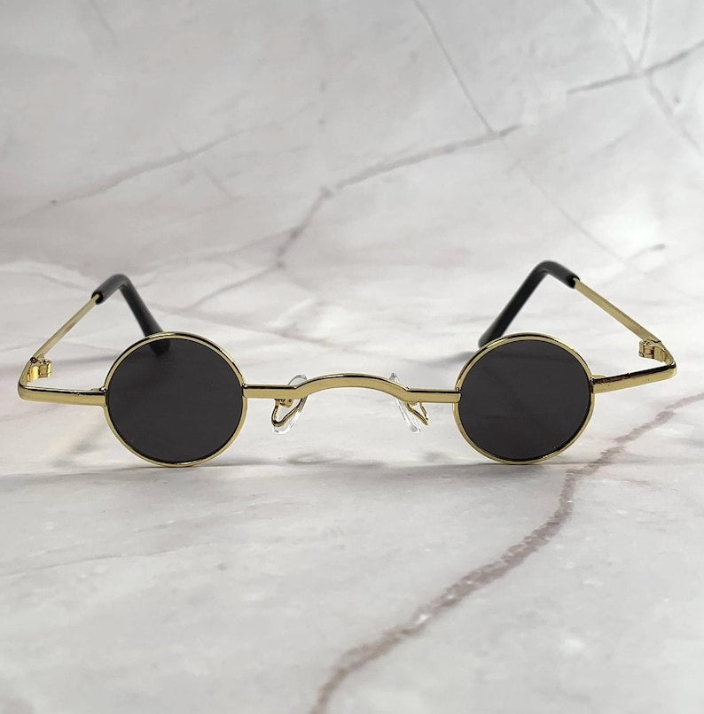 Mini Retro Round Sunglasses For Men and Women-Unique and  Classy