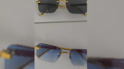Fashionable Square Small Rectangle Sunglasses for Men and Women