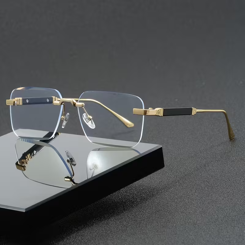 Fashionable Square Small Rectangle Sunglasses for Men and Women